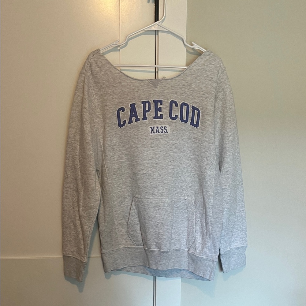 Cape Cod Women's Gray Crew Neck Sweater